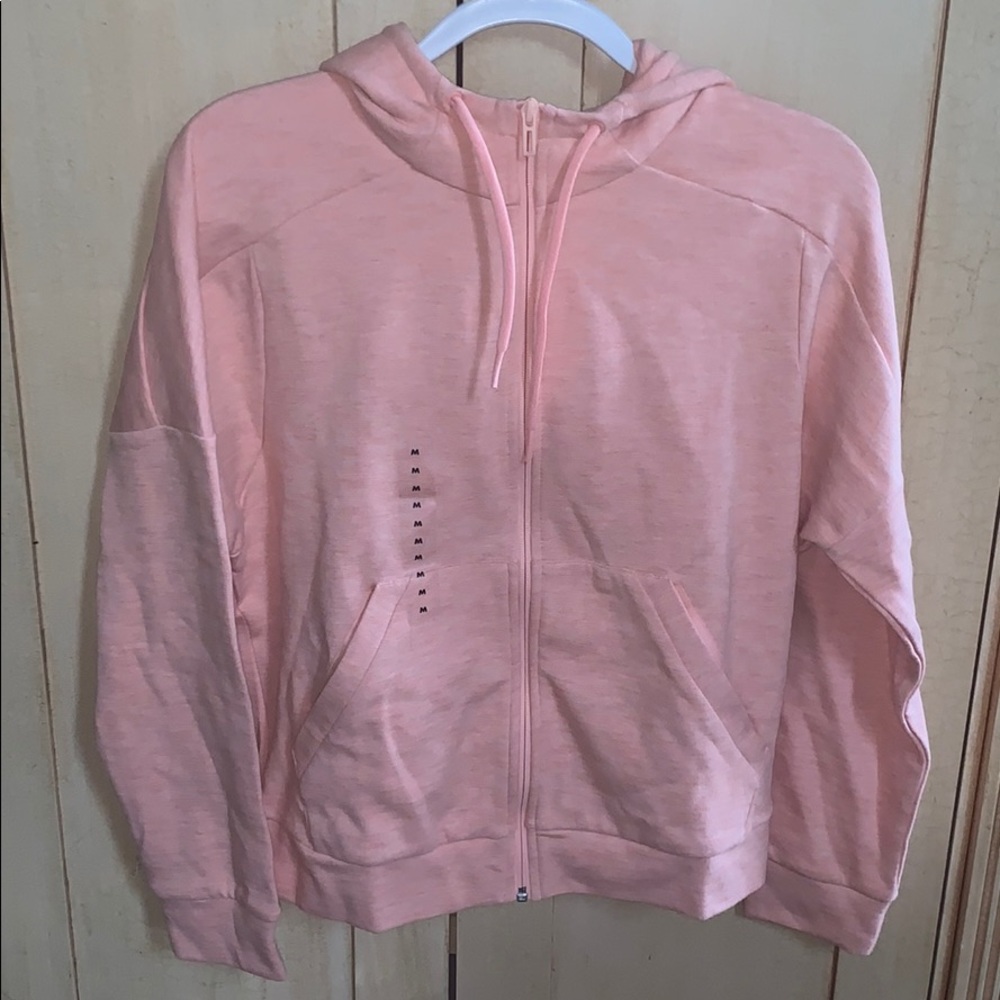 Peach Adidas Zip-Up Sweatshirt